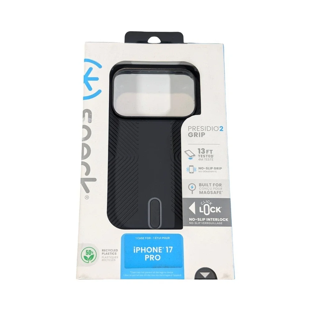 Qq7U Speck - Presidio2 Grip ClickLock Case for Apple iPhone 17 Pro - Black Used
